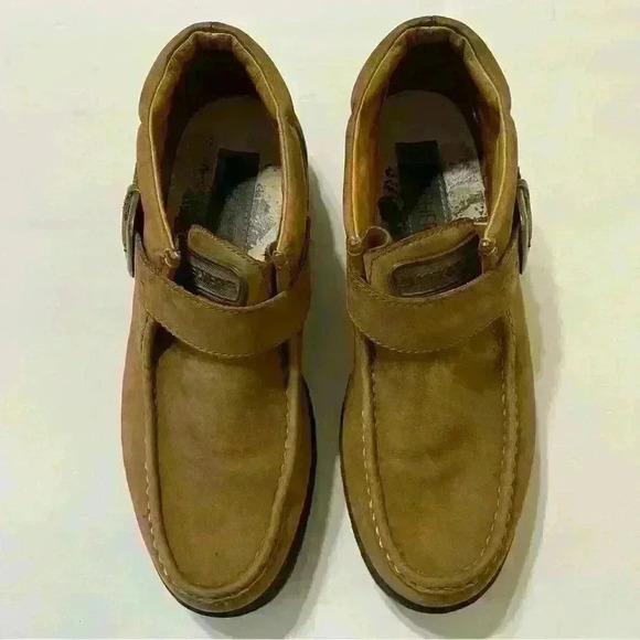 Skechers Mens Regulators Takeover Strap Loafers Wheat Tan Leather Size 10.5 main image 4